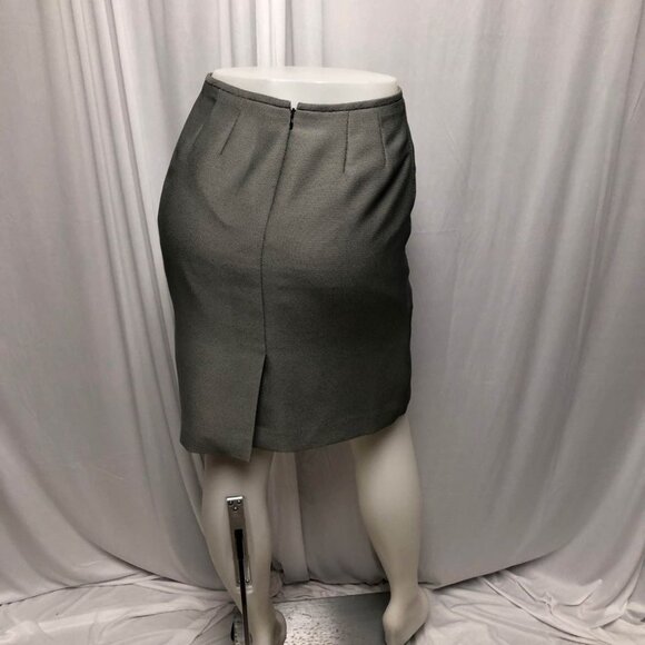 Kasper Skirt Womens Size 4 Petite Black White Back Zipper Lined Pencil Office - Picture 3 of 6